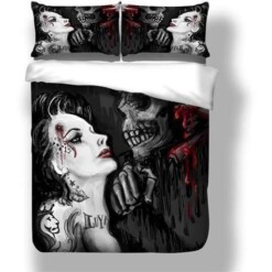 Skull And Beauty Bedding Set