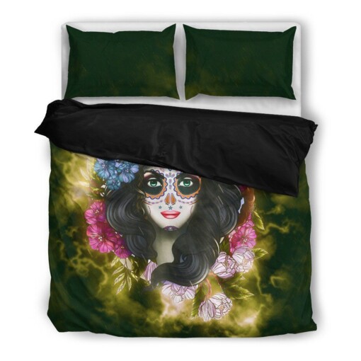 Skull Girl Bedding Set