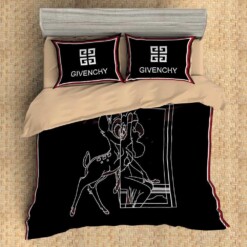 Givenchy Logo Custom Bedding Set Duvet Cover Pillowcases 2