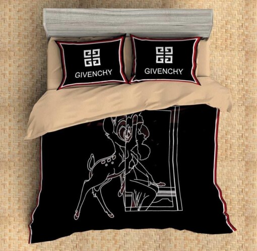 Givenchy Logo Custom Bedding Set Duvet Cover Pillowcases 2