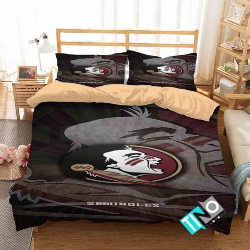 Ncaa Florida State Seminoles 1 Logo D 3d Bedding Sets Duvet Cover Bedroom Set Bedset Bedlinen