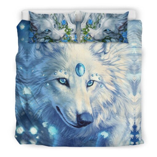 Wolf Blue Bedding Set