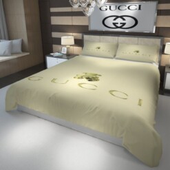 Teddy Bear Gucci Inspired 3d Personalized Bedding Sets Duvet Cover Bedroom Sets Bedset Bedlinen