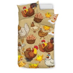 Funny Chicken & Egg Bedding Set