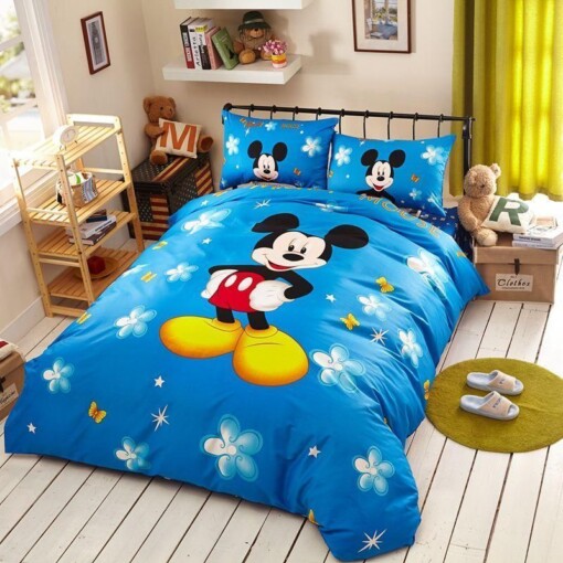 Classic Mickey Mouse Bedding Set Duvet Cover Set Bedroom Setbedlinen