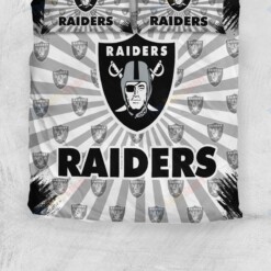 Nfl Oakland Raiders Bedding Set Duvet Cover Set Bedroom Set Nfl Bedding Set