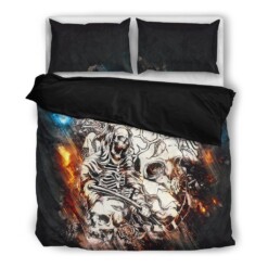 Angels And Skulls Bedding Set