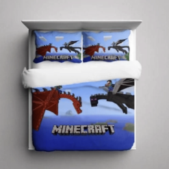 Minecraft Creeper Dragon 3d Customize Bedding Set Duvetcover Set Bedroom Set