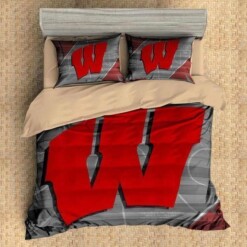 Wisconsin Badgers Duvet Cover Bedding Set