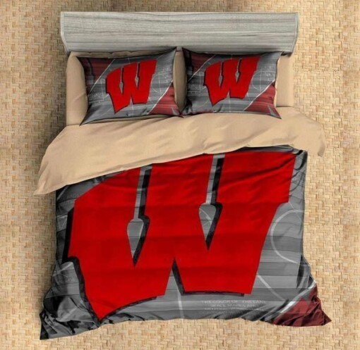 Wisconsin Badgers Duvet Cover Bedding Set