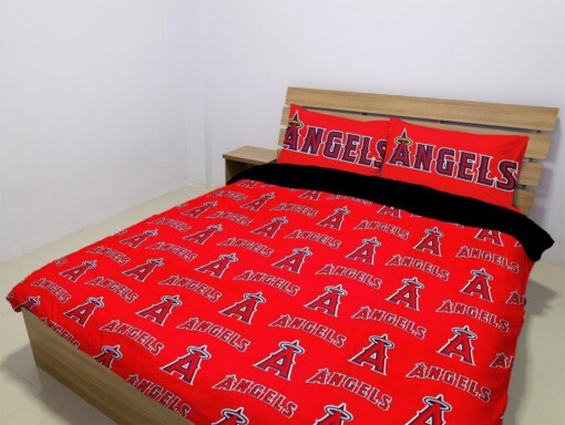 Los Angeles Angels Of Anaheim Custom Bedding Set