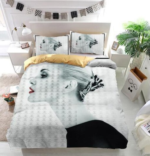 Chanel Beauty Model Custom 3d Customized Bedding Sets Duvet Cover