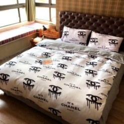 Luxury Cn Chanel Type 71 Bedding Sets Duvet Cover Luxury Brand Bedroom Sets
