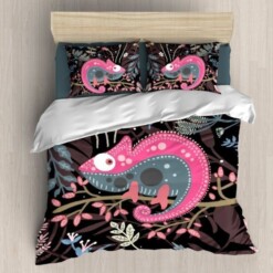 Pink Chameleon Bedding