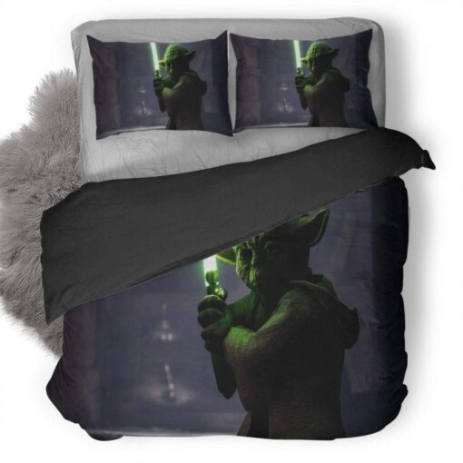 Yoda Star Wars Battelfront Duvet Cover Bedding Set
