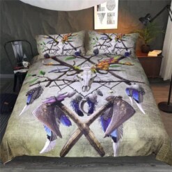 Native American Skull Bedding Set