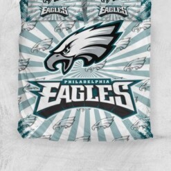 Philadelphia Eagles NFL Bedding Sets Duvet Cover Sheet Cover Pillow Cases Luxury Bedroom Sets