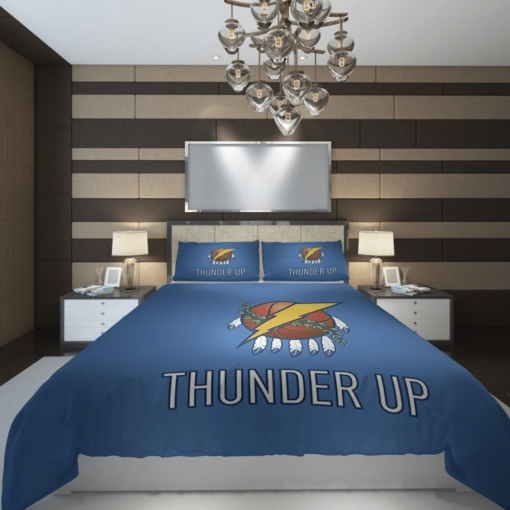 Oklahoma City Thunder 2 Basketball Customize Custom Bedding Set 9