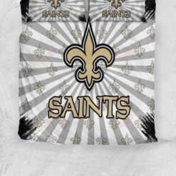 New Orleans Saints NFL Bedding Sets Duvet Cover Sheet Cover Pillow Cases Luxury Bedroom Sets