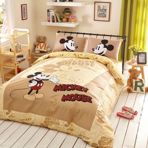 Disney Mickey Mouse Comics Bedding Set Duvet Cover Set