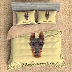 Doberman Bedding Set Duvet Cover Hgm1417