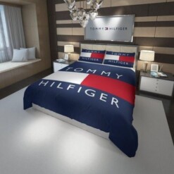 Tommy Hilfiger Logo Custom Bedding Set Duvet Cover2