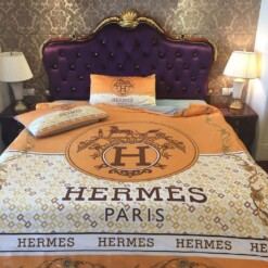 Hermes Paris Luxury Brand Type 02 Bedding Sets Duvet Cover Bedroom Sets