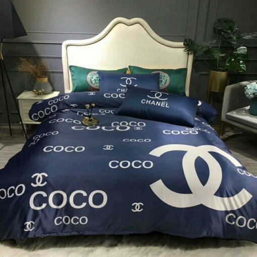 Luxury Cn Chanel Type 126 Bedding Sets Duvet Cover Luxury Brand Bedroom Sets