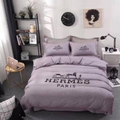Hermes Logo Custom 6 3d Customized Bedding Sets Duvet Cover