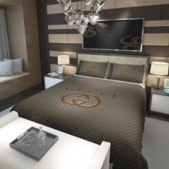 Luxury Gucci Logo Custom 3d Customized Bedding Sets Duvet Cover