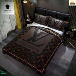 Lv 05 Bedding Sets Duvet Cover Bedroom Luxury Brand Bedding