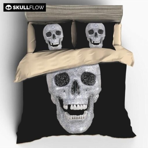 Diamond Skull Chic Bedding Set