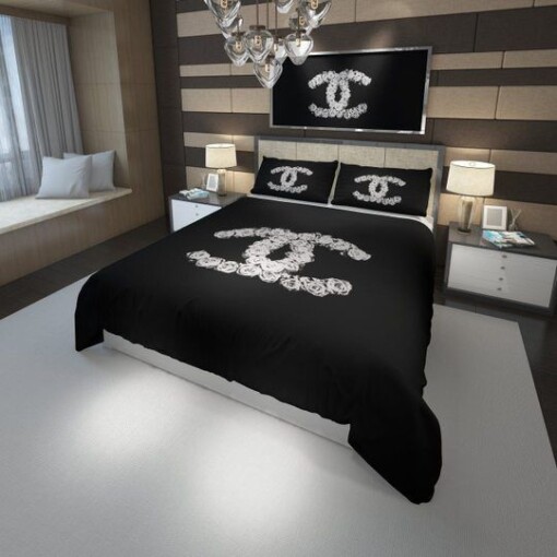 Chanel Inspired Custom 3d Customized Bedding Sets Duvet Cover