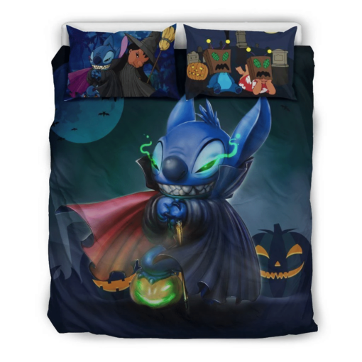 Stitch Halloween Bedding Set 4