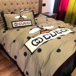 Bee Luxury Gc Gucci Type 12 Bedding Sets Duvet Cover Luxury Brand Bedroom Sets