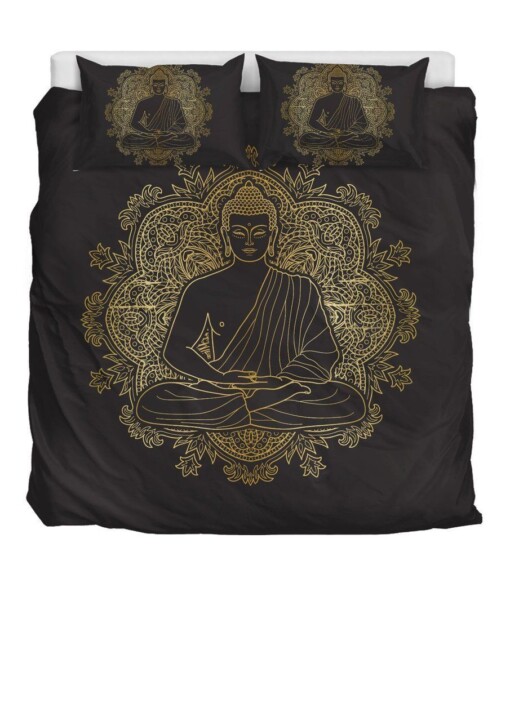 Gold Buddha Bedding Set