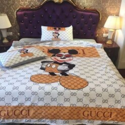 Gucci Mickey Mouse Cute Style 11 Bedding Sets s Luxury Bedroom Sets