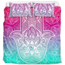 Bright Hamsa Bedding Set