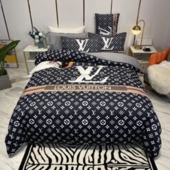 Louis Vuiton LV Black Style 1 Bedding Sets Duvet Cover Sheet Cover Pillow Cases Luxury Bedroom Sets
