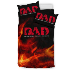 Firefighter Dad Bedroom Duvet Cover Bedding Sets