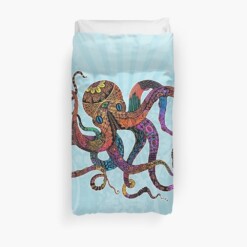 Electric Octopus Bedroom Duvet Cover Bedding Sets