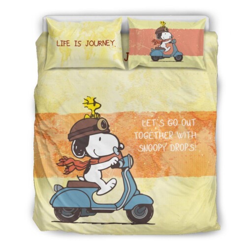 Snoopy Charlie Brown The Peanuts Movie 3D Customize Bedding Set Duvet Cover Bedroom Set 3