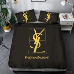 Ysl 01 Bedding Sets Duvet Cover Bedroom Luxury Brand Bedding