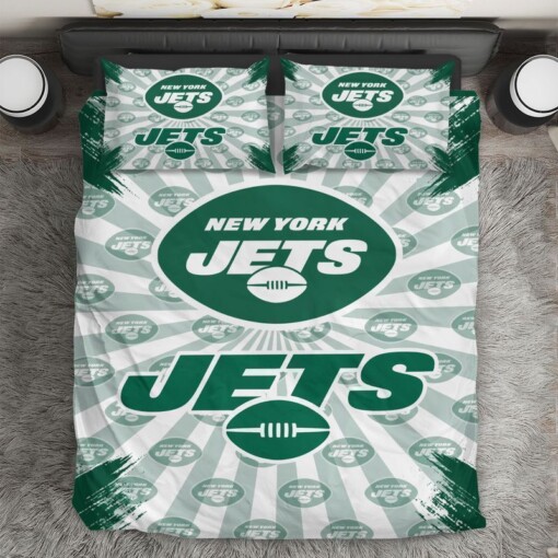 Nfl New York Jets Bedding Set Duvet Cover Set Bedroom Set Nfl Bedding Set