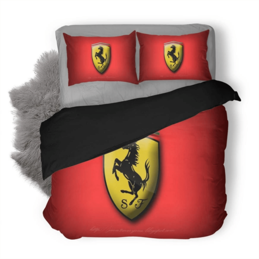 Ferrari Logo 5 Duvet Cover Bedding Set