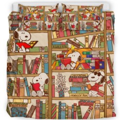 Snoopy Bookshelf - Bedding Set