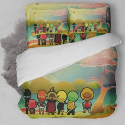 One Piece Cute Cartoon Bedding Set