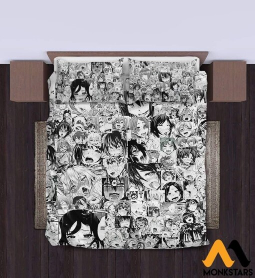 Bedding Set Hentai Faces Aham170902 Us California King /white