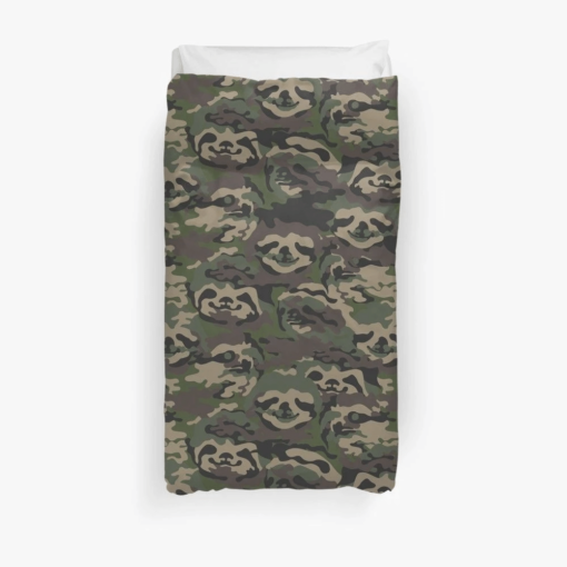 Sloth Camouflage Bedroom Duvet Cover Bedding Sets
