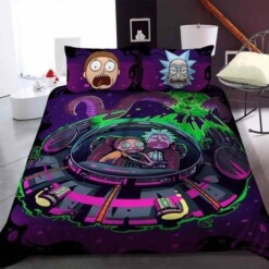 Rick And Morty Bedding Set Sleepy Halloween and Christmas Sale